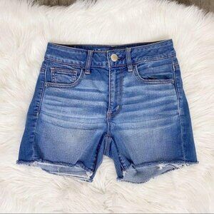 American Eagle Hi-Rise Shortie Cutoff Jean Shorts